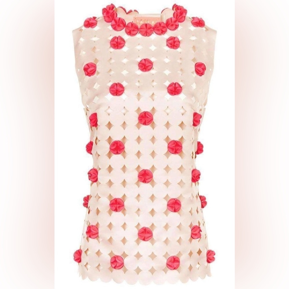 PASKAL Blush Pink Laser-Cut Top